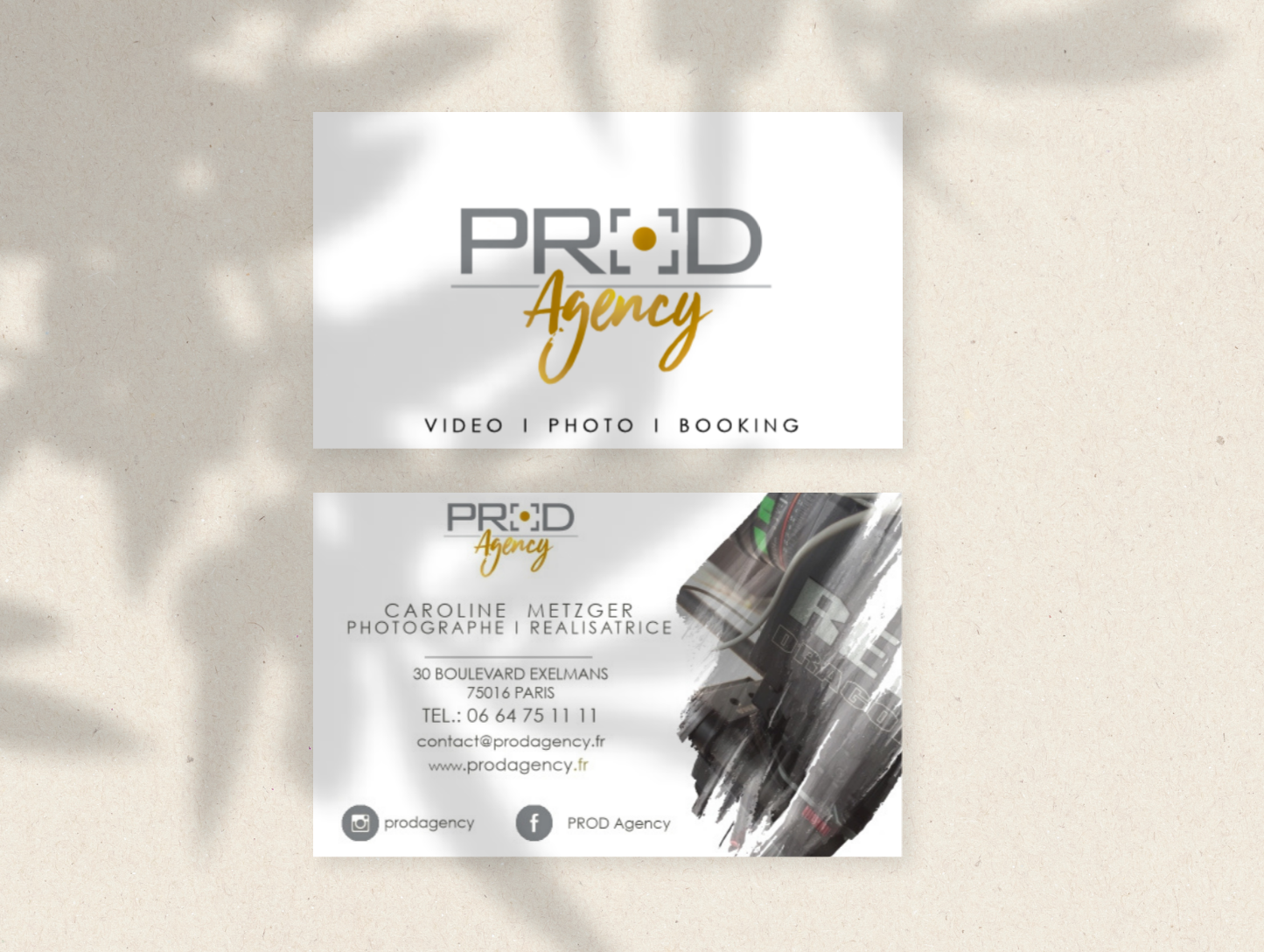 Cartes de Visite Prod Agency